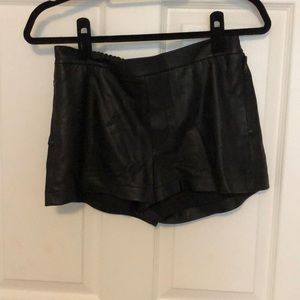 Robert Rodriguez Leather Shorts